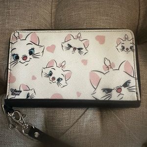 Disney Marie Cat expressions long wallet
